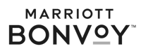 The image shows the logo for "Marriott Bonvoy" with the text in black on a transparent background.