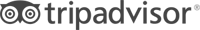 The image shows the TripAdvisor logo featuring a stylized owl with circular eyes and the word "tripadvisor" in lowercase letters.