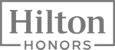 The image shows the Hilton Honors logo in a rectangular frame.