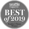Seattle Magazine's "Best of 2019" Readers' Choice Winner badge.